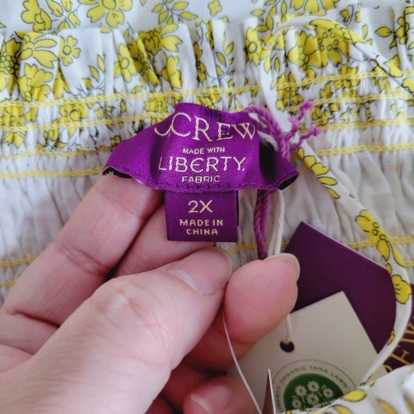 J. Crew Paloma Yellow Floral Dress - Made with Liberty Fabric - Picture 10 of 16